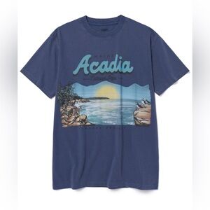 NWT Parks Project Acadia National Park Tee Shirt Blue Size Large Granola outdoor